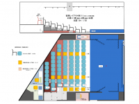 客席レイアウト例80席